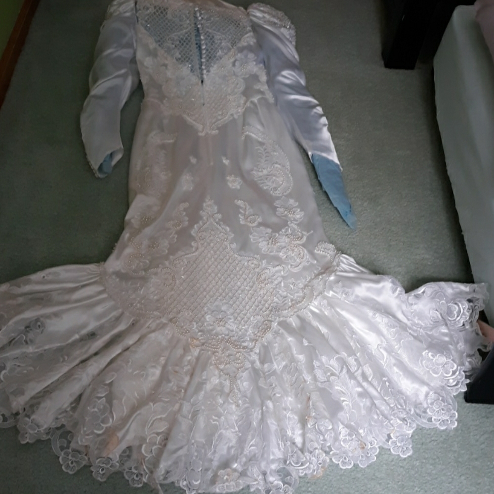 A wedding dress